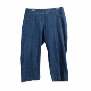 Multiples Denim Look Capris 10